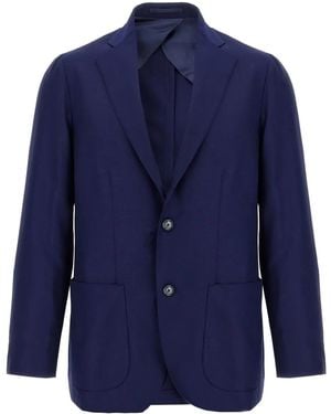 Barba Napoli Klassischer Jim2 Blazer - Blau