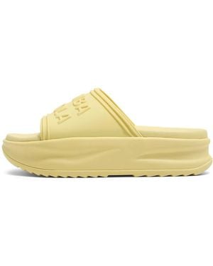 Bimba Y Lola Slippers Met Logo-Reliëf - Geel