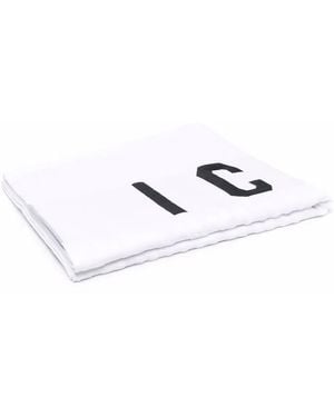 DSquared² Be Icon Beach Towel - White
