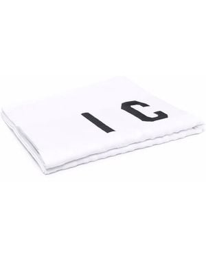 DSquared² Be Icon Beach Towel - White