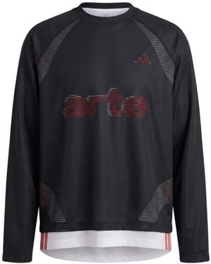 Arte' Logo-Print Layered T-Shirt - Blue