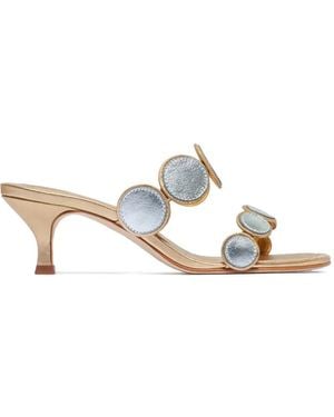 Bernardo Prya Circle Sandals - White