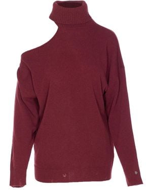Aniye By Kleid Mit Stehkragen - Rot