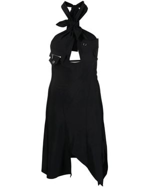 Coperni Racing Halterneck Minidress - Black