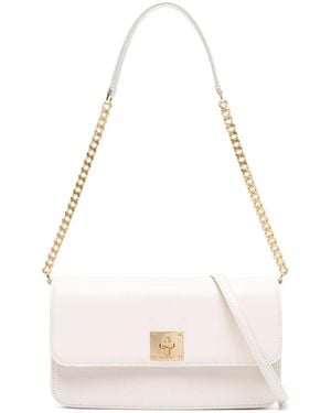 Golden Goose Gioia Bag Palmellato Leather Body Metal Details - White