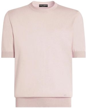 Dolce & Gabbana Silk Pullover - Pink