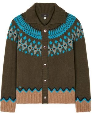 Alanui Cardigan Sweet Winter - Verde