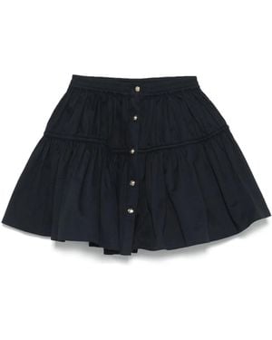 Maje Tiered Mini Skirt - Blue