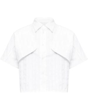 MM6 by Maison Margiela Short-Sleeved Shirt - White