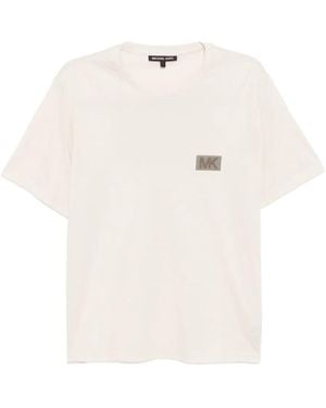 Michael Kors Graphic-Logo Cotton T-Shirt - White