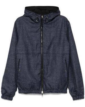 Agnona Jack Van Linnenblend Met Capuchon - Blauw