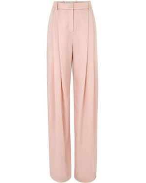 Nina Ricci Pleated Wide-Leg Trousers - Pink