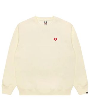 Aape By A Bathing Ape Logo-Patch Sweatshirt - Natural