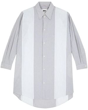 MM6 by Maison Martin Margiela Chemisier A Righe - Bianco