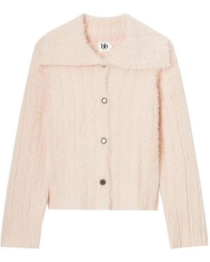 B+ AB Cardigan Mit Knöpfen - Natur