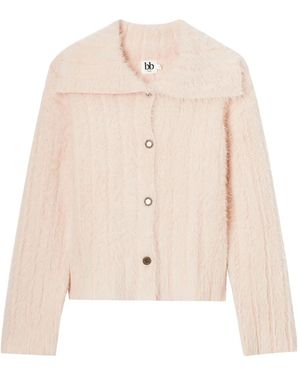 B+ AB Cardigan Mit Knöpfen - Natur