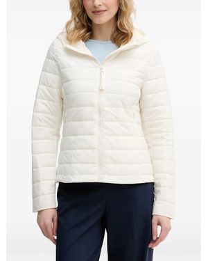 Benetton Hooded Quilted Jacket - White