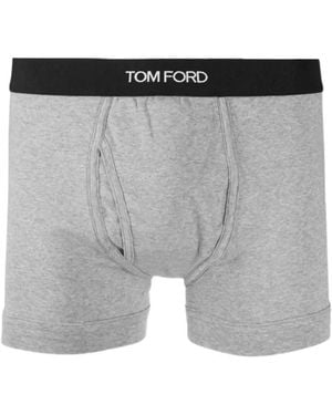 Tom Ford Boxershorts Met Logoband - Grijs