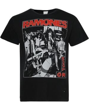 MadeWorn Ramones-Graphic Cotton T-Shirt - Black