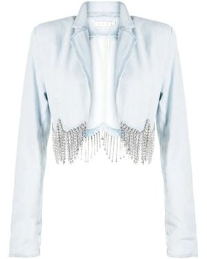 Area Giacca Denim Crop - Blu
