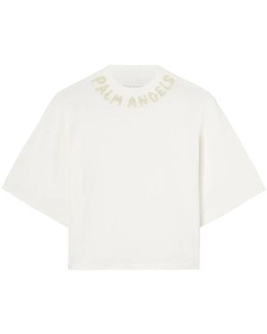 Palm Angels Seasonal Logo T-Shirt - White