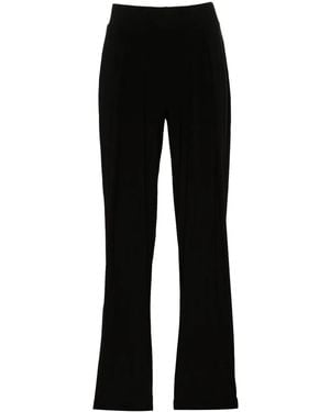 Norma Kamali Low-Waist Tapered Trousers - Black