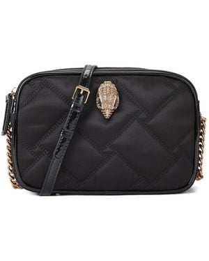 Kurt Geiger Small Hoxton Quilted Camera Cross-Body Bag - Black