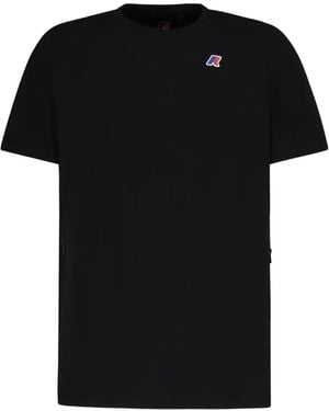 K-Way Crew-Neck Short-Sleeve T-Shirt - Black