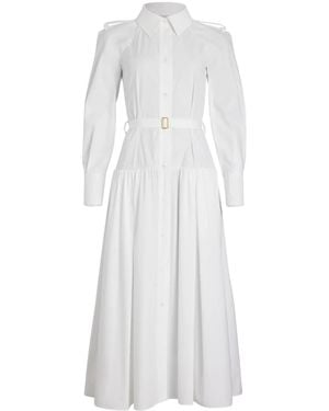 Patou Maxi Shirt Dress - White