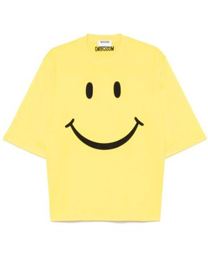 Moschino X Smiley Cotton T-Shirt - Yellow