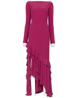 Love Moschino Ruffled Asymmetric Dress - Pink