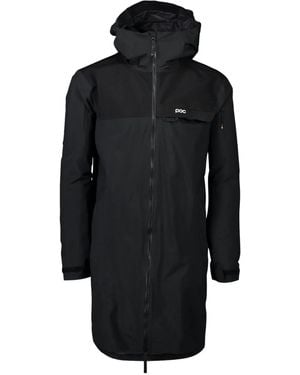 Poc Logo-Print Hooded Parka - Black