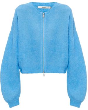 Gestuz Gzsasi Zip Front Cardigan - Blue