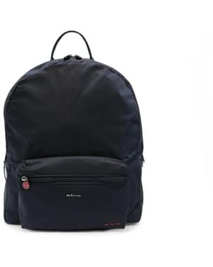 Kiton Logo-Plaque Zip-Fastening Backpack - Blue