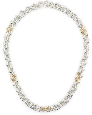 OUIE Collier Keychain En Or 14Ct - Blanc