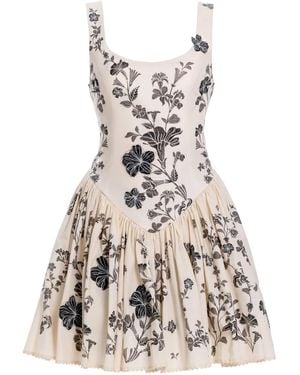 Agua Bendita Pluma Guayacan Minikleid - Weiß