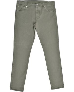 Brunello Cucinelli Jeans Con Ricamo Logo E Applicazione - Grigio