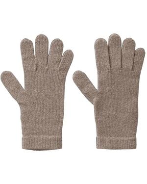 Bompard Origines Cashmere Knitted Gloves - White