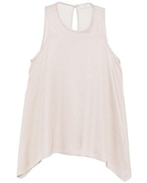 Peserico Geometric-Print Blouse - White