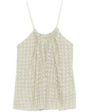 Forte Forte Diamond-Pattern Top - Natural