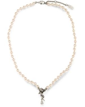 Vivienne Westwood Putti Pearl Necklace - White