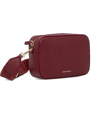 Coccinelle Top-Zip Logo-Lettering Cross Body Bag - Viola