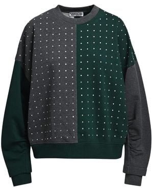 Essentiel Antwerp Koldi Sweatshirt Mit Strass - Grün