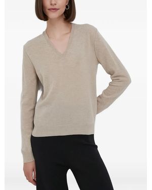 Benetton V-Neck Jumper - Natural