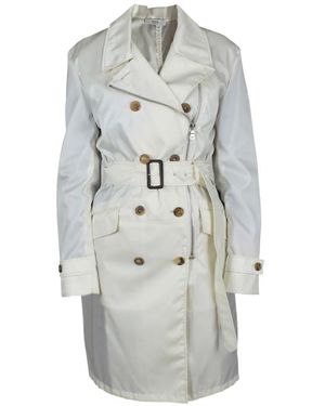 Prada ジップ ベルテッド コート - グレー