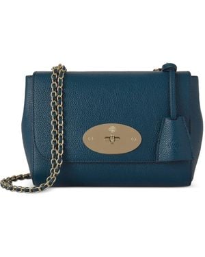 Mulberry Small Lily Grained Shoulder Bag - Blue
