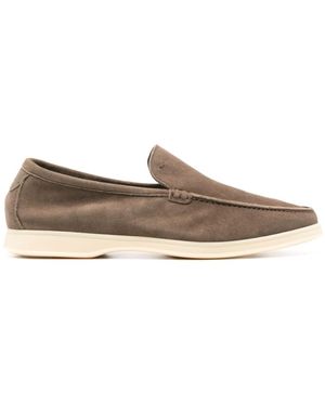 BOGGI Slip-On Suede Loafers - Brown