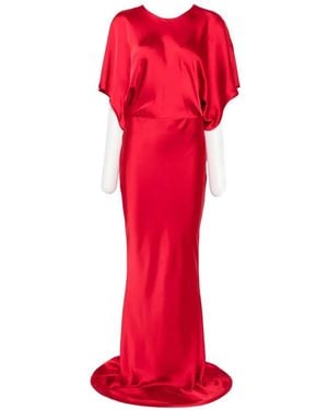 Norma Kamali Reverse Obie Dress - Red