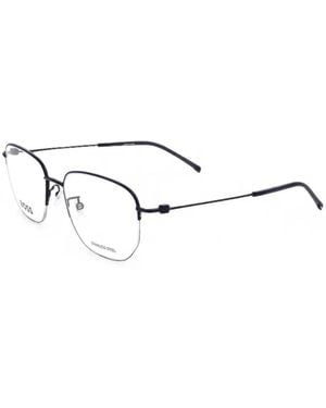 BOSS Geometric-Frame Glasses - White