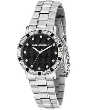 Karl Lagerfeld Crystal-Embellishment 33Mm - White